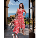 Mommy and Me Crimson Dresses 