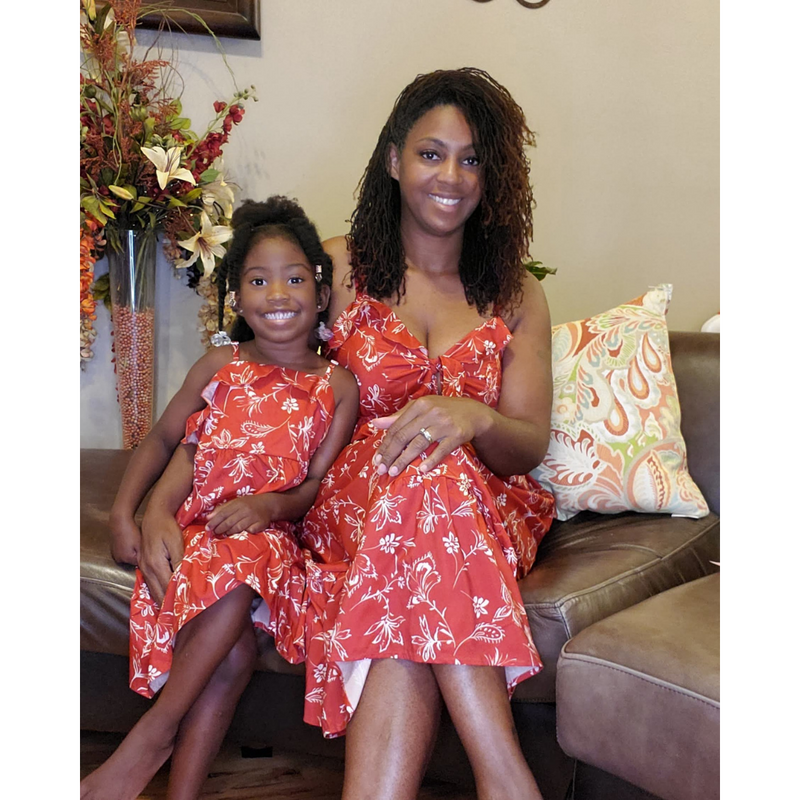 Mommy and Me Crimson Dresses 4