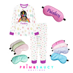 pajamas and sleep masks