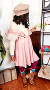 Girls Pinafore Dress, Pink or Black