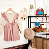 Girls Pinafore Dress, Pink or Black