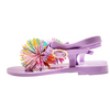 Lavender Pom Pom Thong Sandals