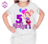 Girls Fun Character Tees, 4 Skin Tones