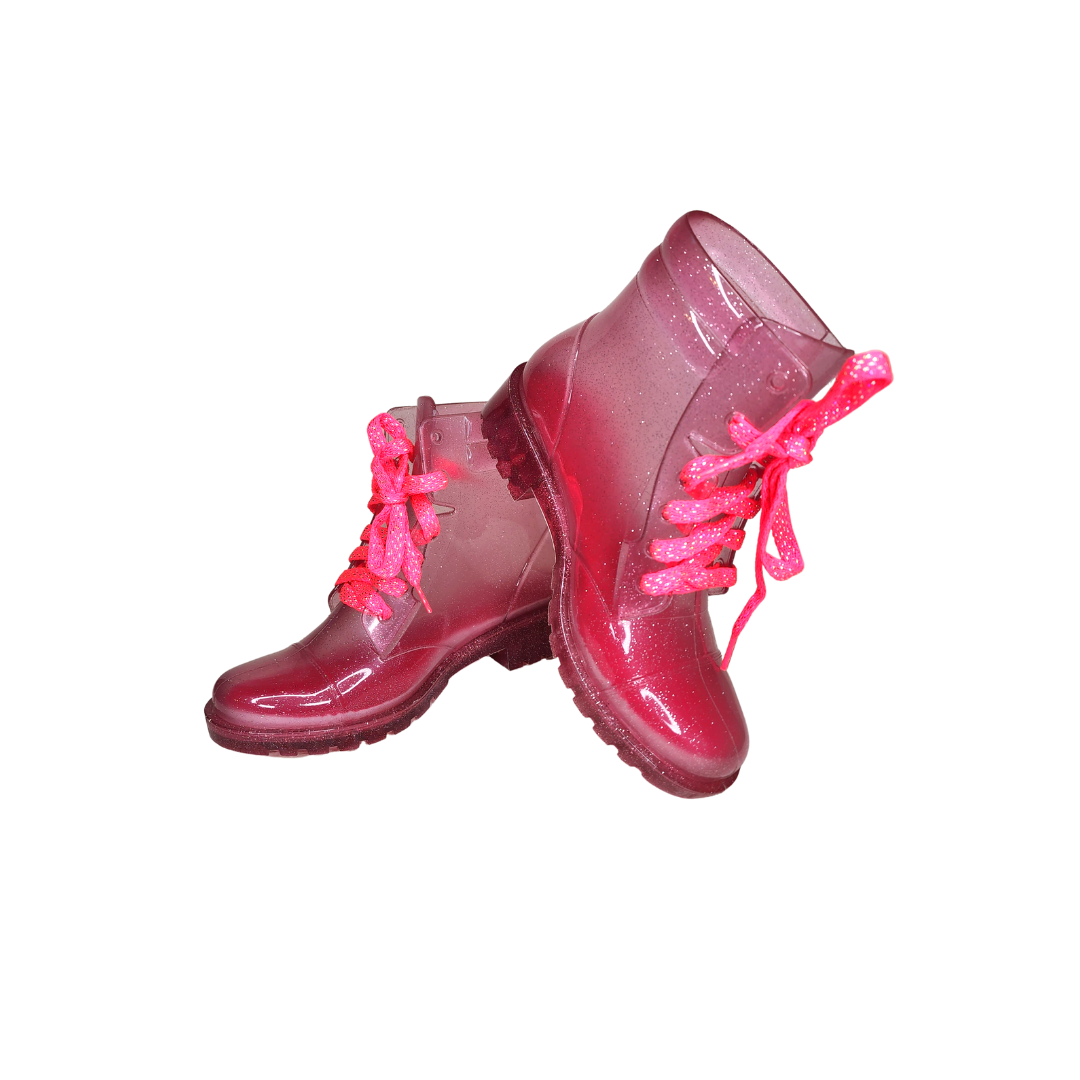 Petite Jolie Girls Pink San Bernardino Rain Boots Prim Saucy