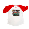 Girls Red Christmas Raglan