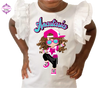 Girls Fun Character Tees, 4 Skin Tones