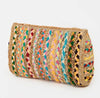 Multi-Colored Braided Jute Clutch