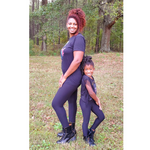 Mommy & Me Stretchy Leggings - Black