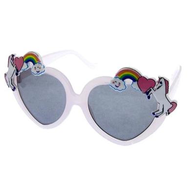 Heart Shaped Unicorn Sunglasses