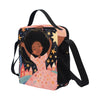 Afro Dreamer Girl Crossbody Insulated Lunch Bag