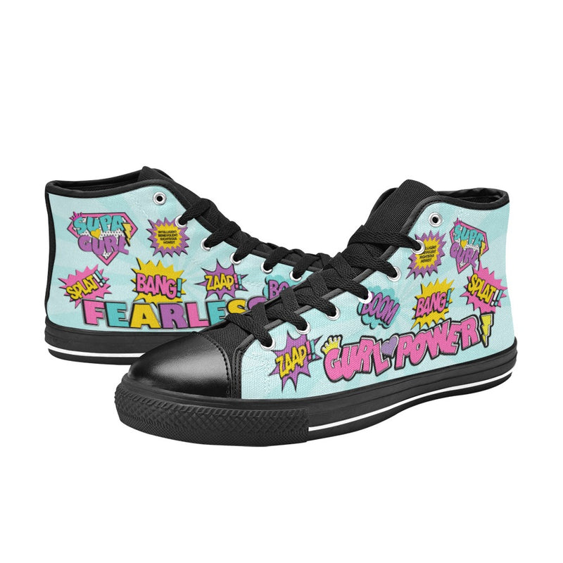 Supa Gurl Canvas High Top Canvas Sneakers Sizes 1-6