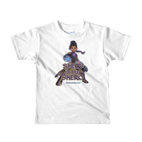 Custom Shuri-Black Panther Toddler Tshirt (White, Black, Gray, Purple) Sizes 2-6