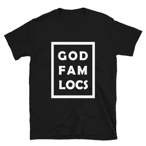 God, Family, Locs Short-Sleeve Unisex T-Shirt