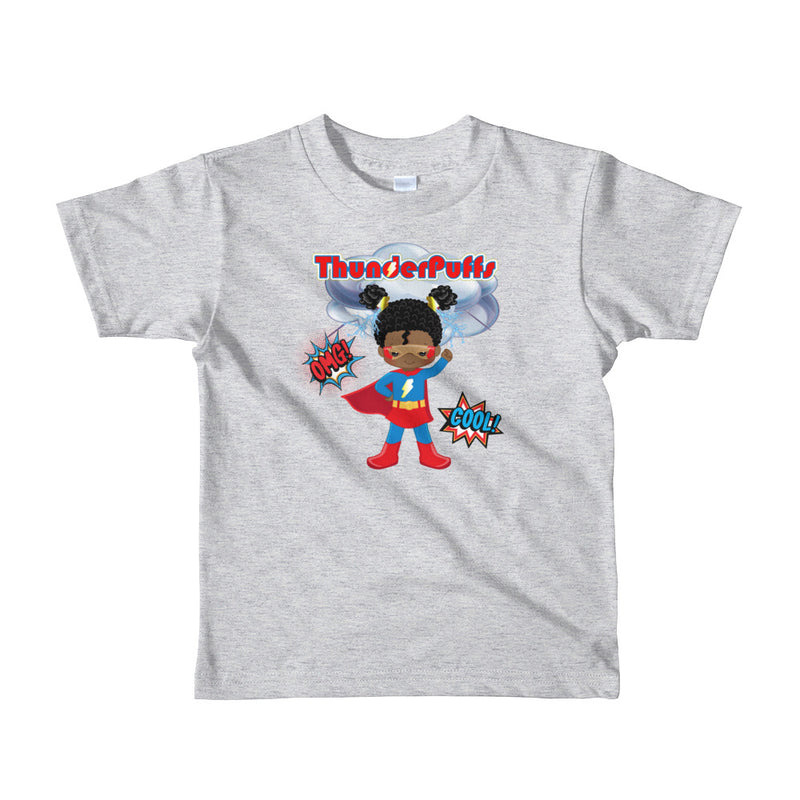 ThunderPuffs SuperGirl, Afro Puffs Toddler Girl Tshirt