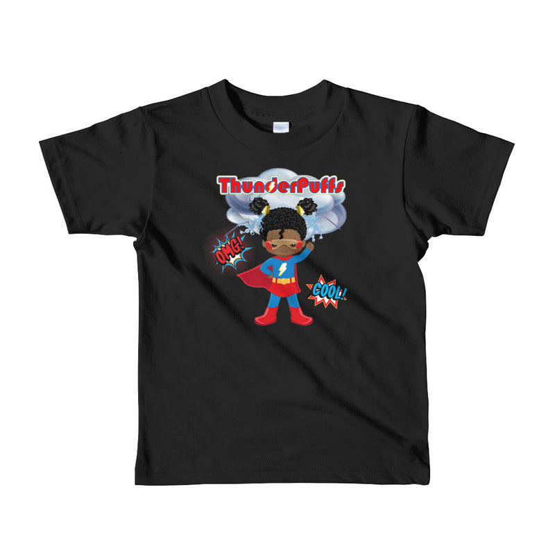 ThunderPuffs SuperGirl, Afro Puffs Toddler Girl Tshirt