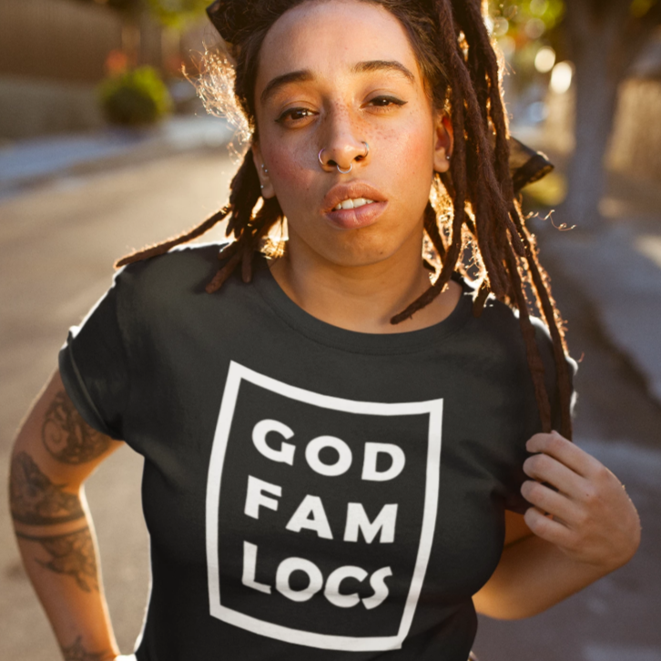 God, Family, Locs Short-Sleeve Unisex T-Shirt