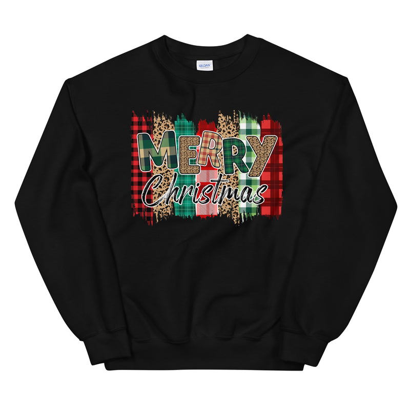 Ladies Merry Xmas Sweatshirt Black