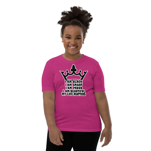 Girls Affirmation Youth Short Sleeve T-Shirt, Sizes S- XL